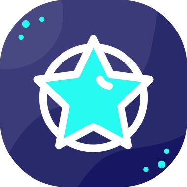 yıldız simgesi vektör illüstrasyonu