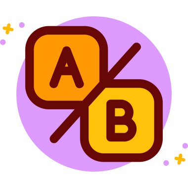 b b simgesinin vektör illüstrasyonu