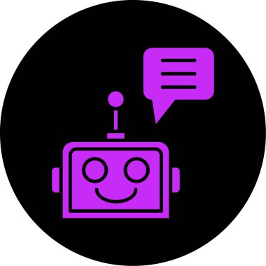 Vektör sohbet simgesi illüstrasyonu