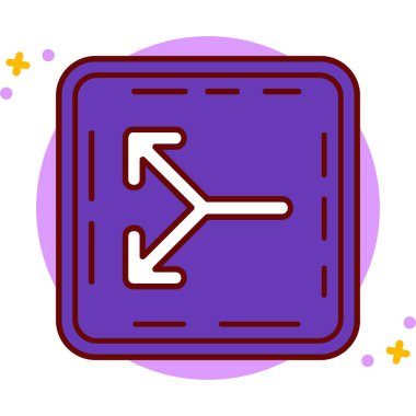 Tek bir simgenin vektör illüstrasyonu