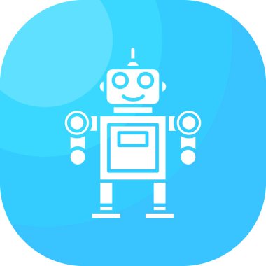 Robot simgesi, vektör çizimi
