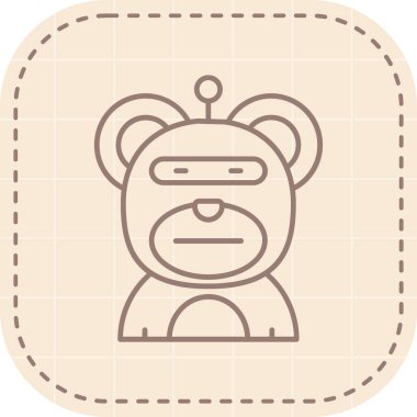 bebek kız ikon vektör illüstrasyonu