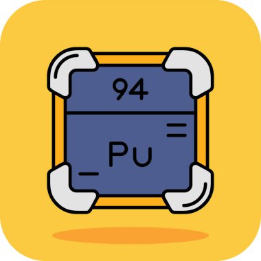 Kimyasal simge vektör çizimi