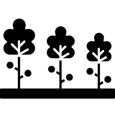 Ağaç. Web simgesi basit tasarım