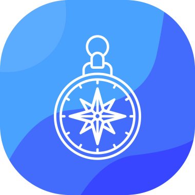 pusula web simgesi basit illüstrasyon