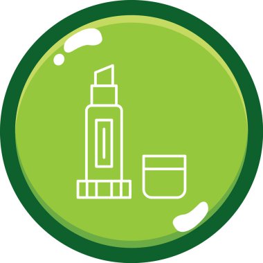 Kişisel ve ticari kullanım için krem vektör simgesi modern basit illüstrasyon