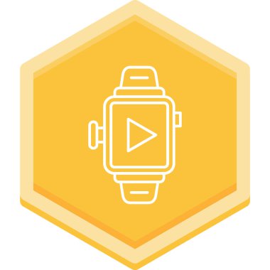 izle simge vektör illüstrasyonu