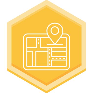 konum haritası konum simgesi doldurulmuş dış hat biçimi