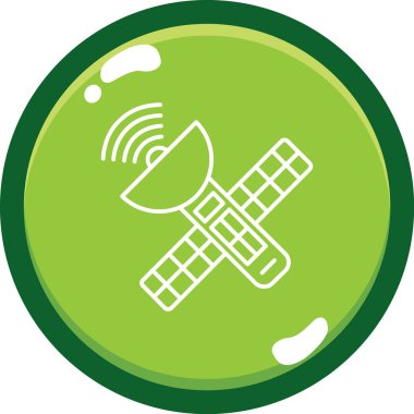 uydu anten simgesi modayla izole edilmiş arkaplan