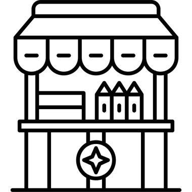 Fırın. Web simgesi basit illüstrasyon