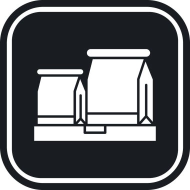 Pipetle bira bardağı ve iki bira şişesi ikonu. Bira kutusunun içinde bira ve beyaz arka planda izole edilmiş vektör ikonu olan biranın basit bir çizimi