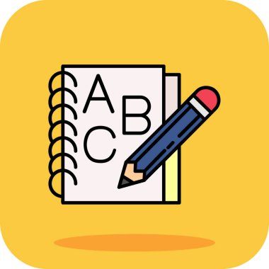 kitap simgesi vektör illüstrasyonu