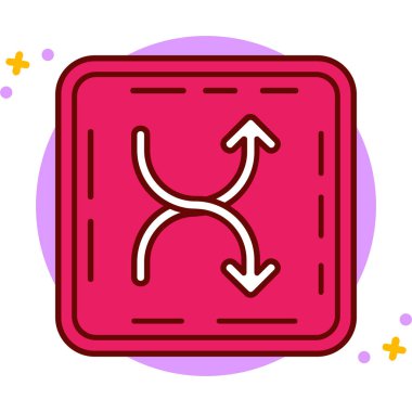 ok simgesi vektör illüstrasyonu