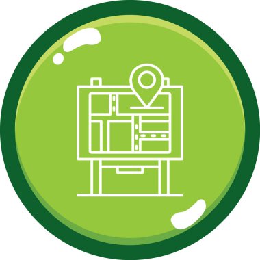 harita konum vektörü simge tasarımı