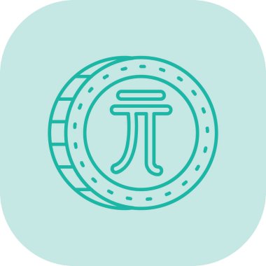 Gezegenin modern bir simgesinin vektör çizimi