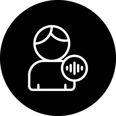 İnsan simgesinin vektör illüstrasyonu