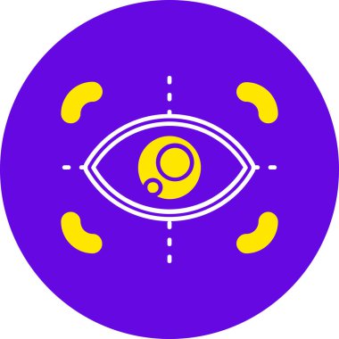 Göz Ağı simgesi basit tasarım