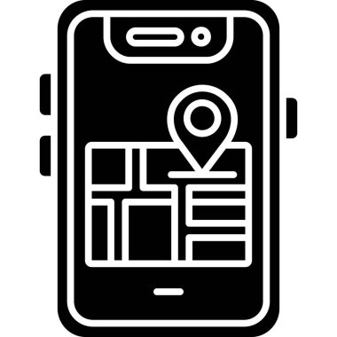 konum haritası konum simgesi ana hat biçiminde