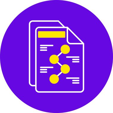 belge simgesi vektör illüstrasyonu