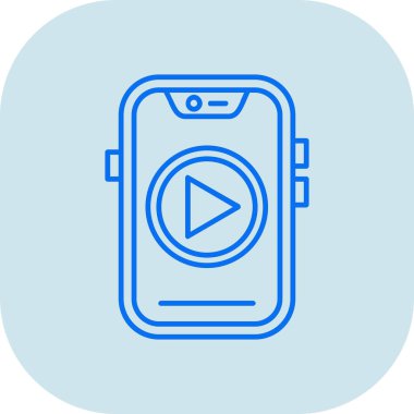 Akıllı saat simgesi. Web için akıllı saat vektör simgelerinin özet çizimi