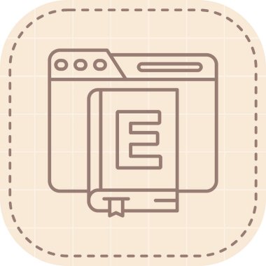 Modern b 'nin vektör illüstrasyonu bilgisayarın simgesinden yoksun