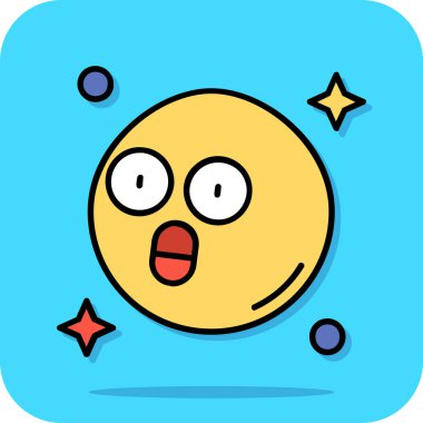 Çizgi film uzaylı yüzünün vektör çizimi