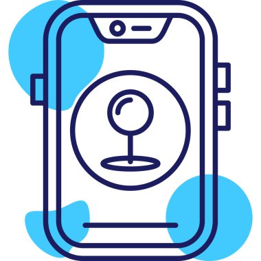 Smartphone Simgesi, vektör illüstrasyonu