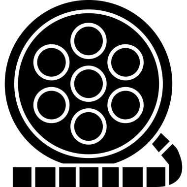 Yemek. Web simgesi basit illüstrasyon