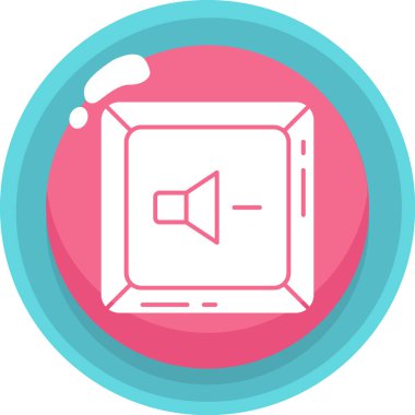 Konuşmacı. Web simgesi basit illüstrasyon