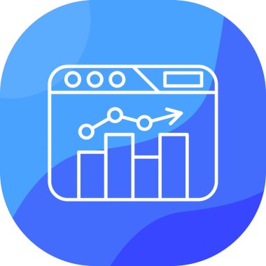 grafik simgesinin vektör illüstrasyonu