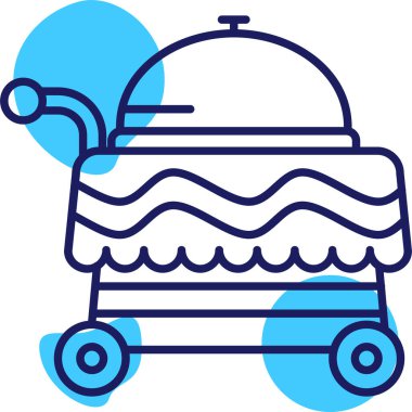 Yemek. Web simgesi basit illüstrasyon