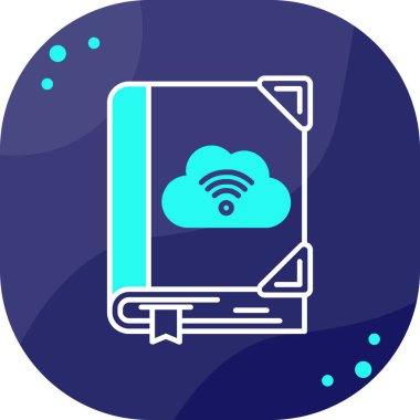 Dizüstü bilgisayar simgesi vektör çizimi