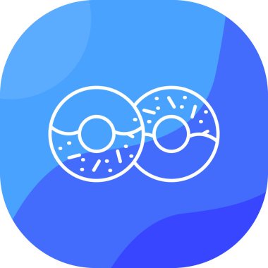 Mavi ve beyaz dairelerin vektör çizimi