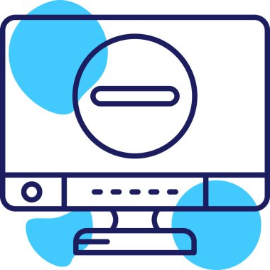 İnternet web simgesi, basit vektör illüstrasyonu