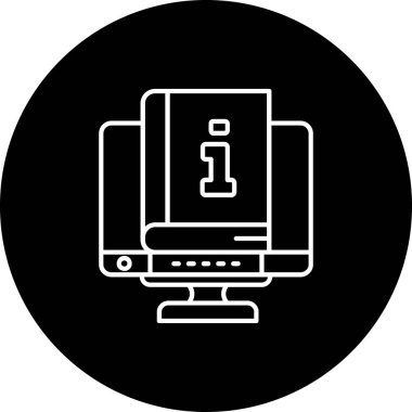 Dizüstü bilgisayar simgesi vektör çizimi