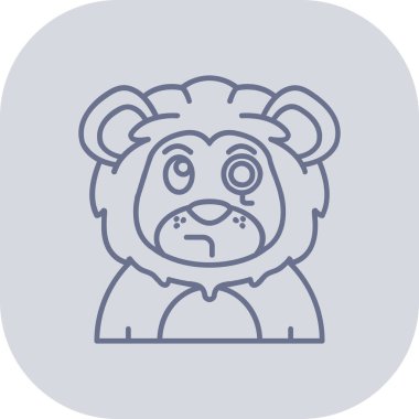 Küçük şirin maymun çizgi filminin vektör çizimi