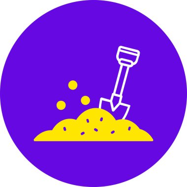 kürek simgesi vektör illüstrasyonu