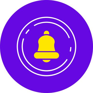 Çan simgesinin vektör illüstrasyonu