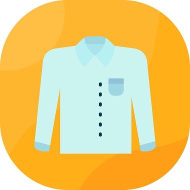 Resmi gömlek simgesi vektör illüstrasyonu 