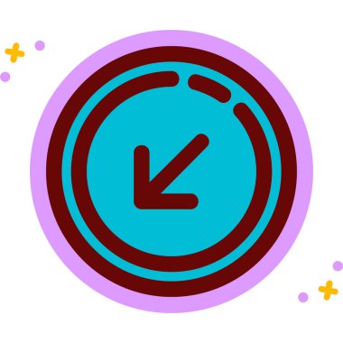 Saat simgesi vektör illüstrasyonu