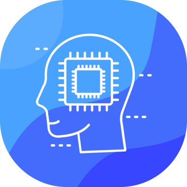 Çip simgesi vektör illüstrasyonu