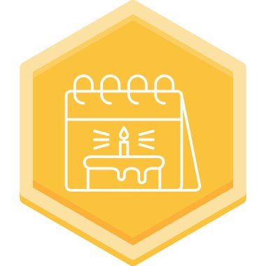 Bir şömine simgesinin vektör illüstrasyonu