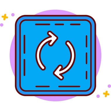 Tazeleme simgesinin vektör illüstrasyonu