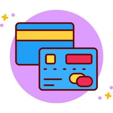 para makinesi renk ikonu vektör çizimi