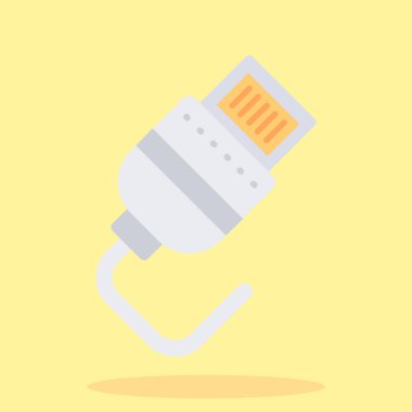 Modern b 'nin vektör illüstrasyonu buji simgesinden yoksun. elektrik prizi düz biçimli