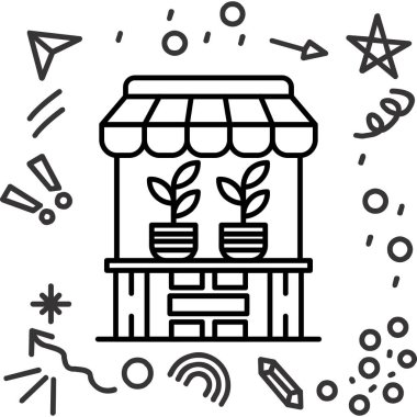 Gıda Web ikonu vektör illüstrasyonu