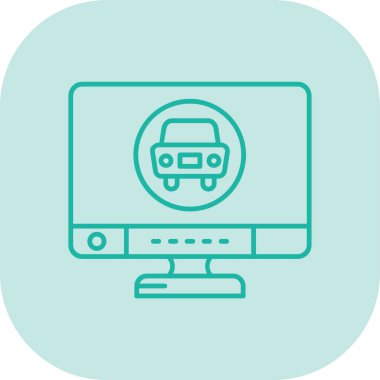 tren vektör simgesi modern basit illüstrasyon