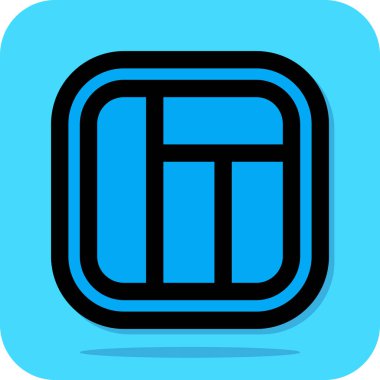 Mavi web renk tasarım simgesi geliştirme için