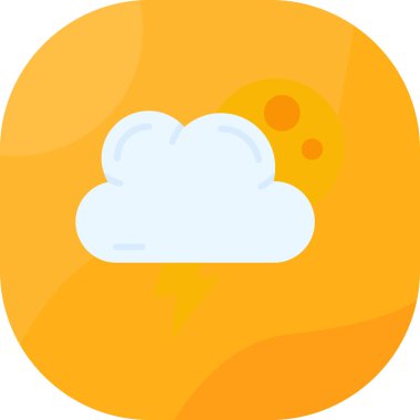 Bulut simgesi vektör illüstrasyonu