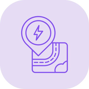 harita gezinme simgesi, modern vektör illüstrasyonu